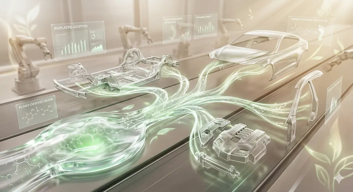 Plant-derived resin adopted for a new vehicle's AI speaker that lights up in 256 colors